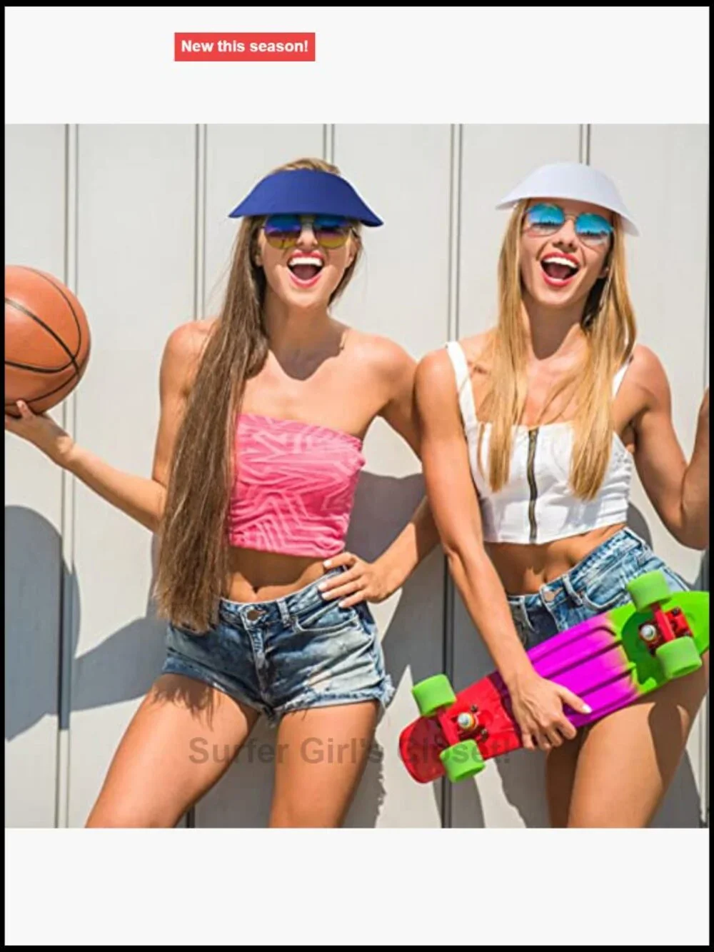 3-Pack Solid Foam String Visors Adjustable Sun Hats for Tennis Golf